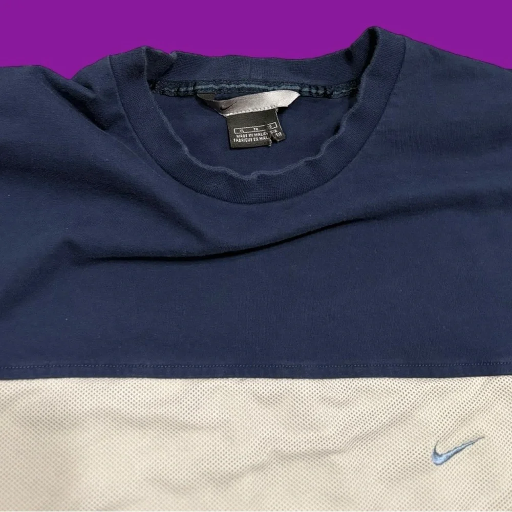 90s Nike Long Sleeve Mesh Stripe Tee